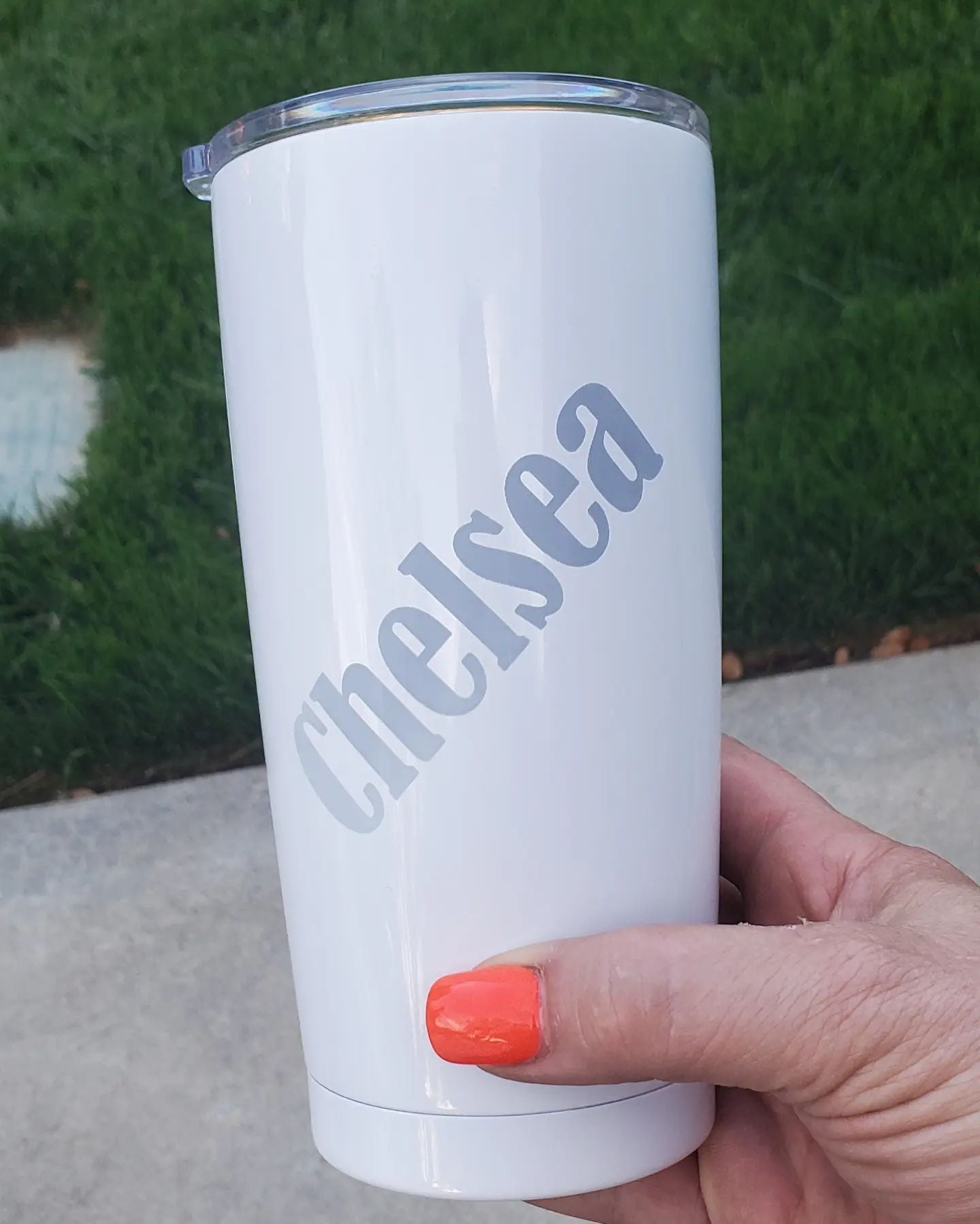 Custom Engraved 20oz Stainless Steel Tumbler with Lid – Multiple Colors