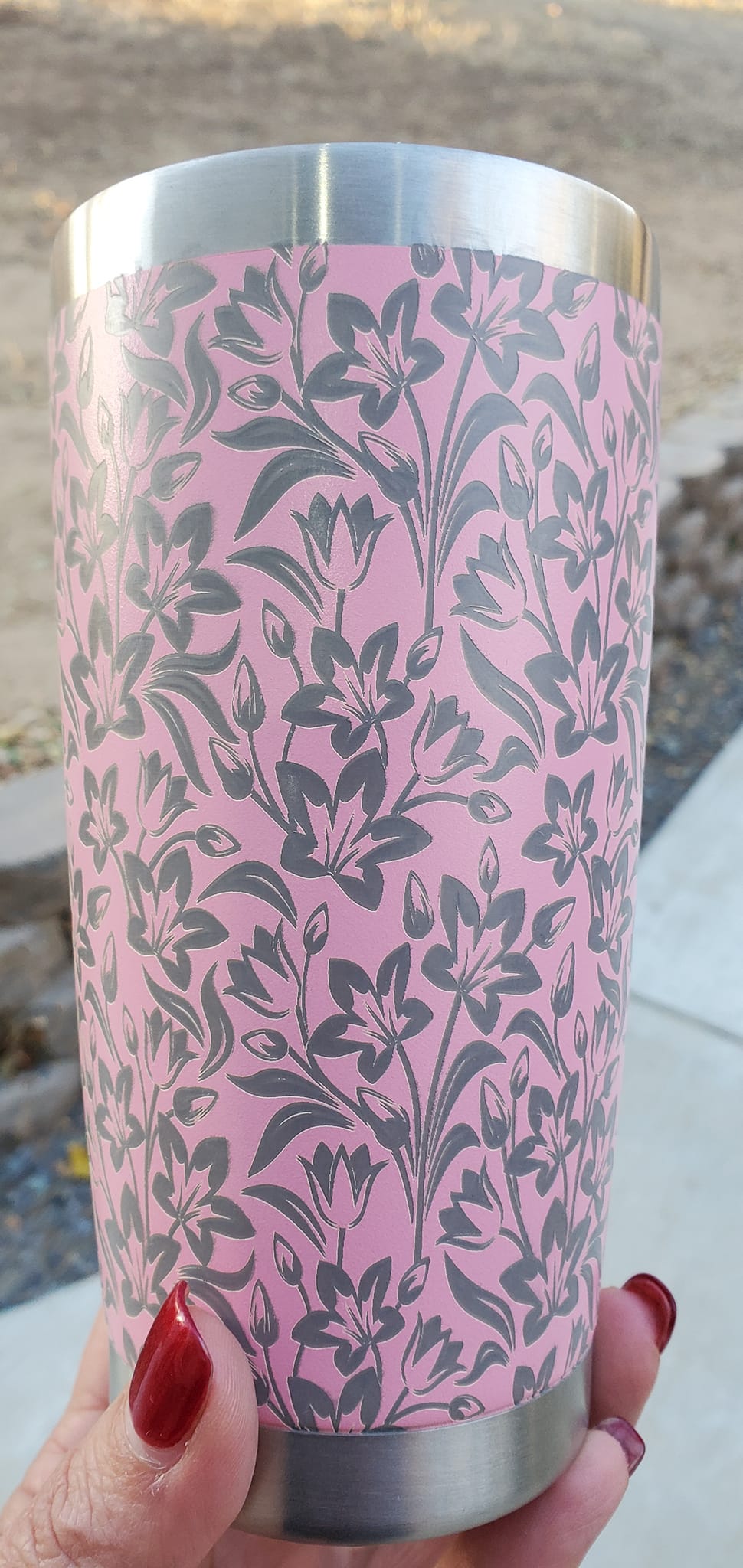 Custom Engraved 20oz Stainless Steel Tumbler with Lid – Multiple Colors