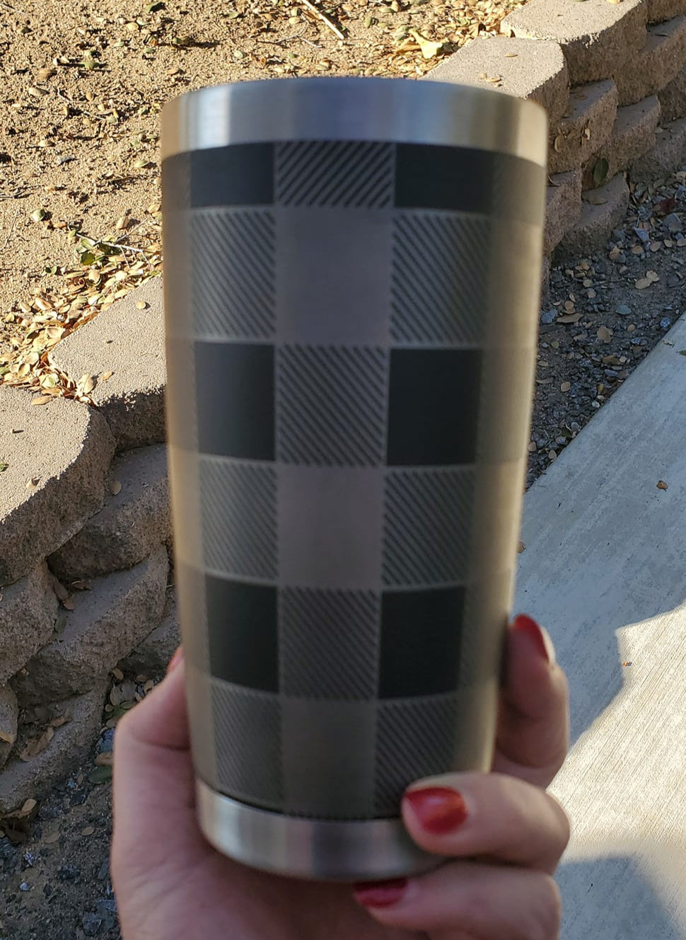 Custom Engraved 20oz Stainless Steel Tumbler with Lid – Multiple Colors