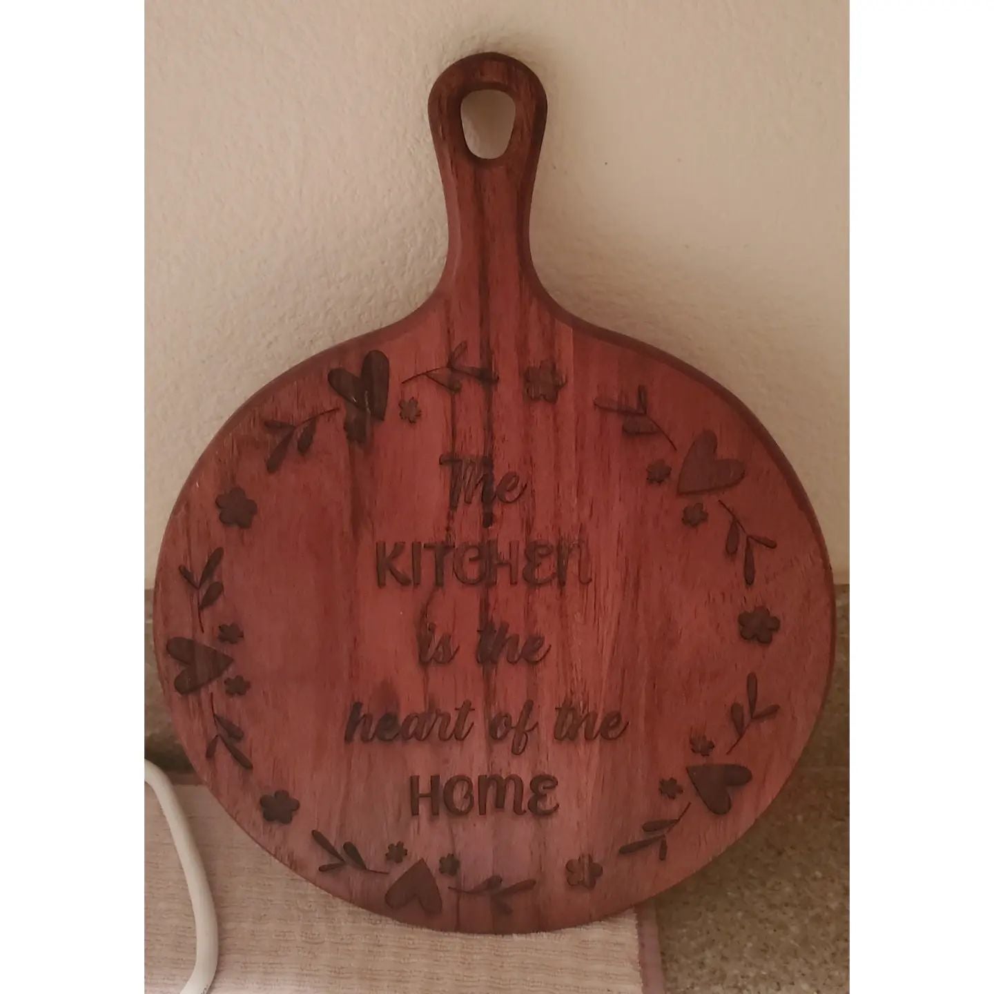 Beautiful Dark Wood Laser Engraved Cutting Boards