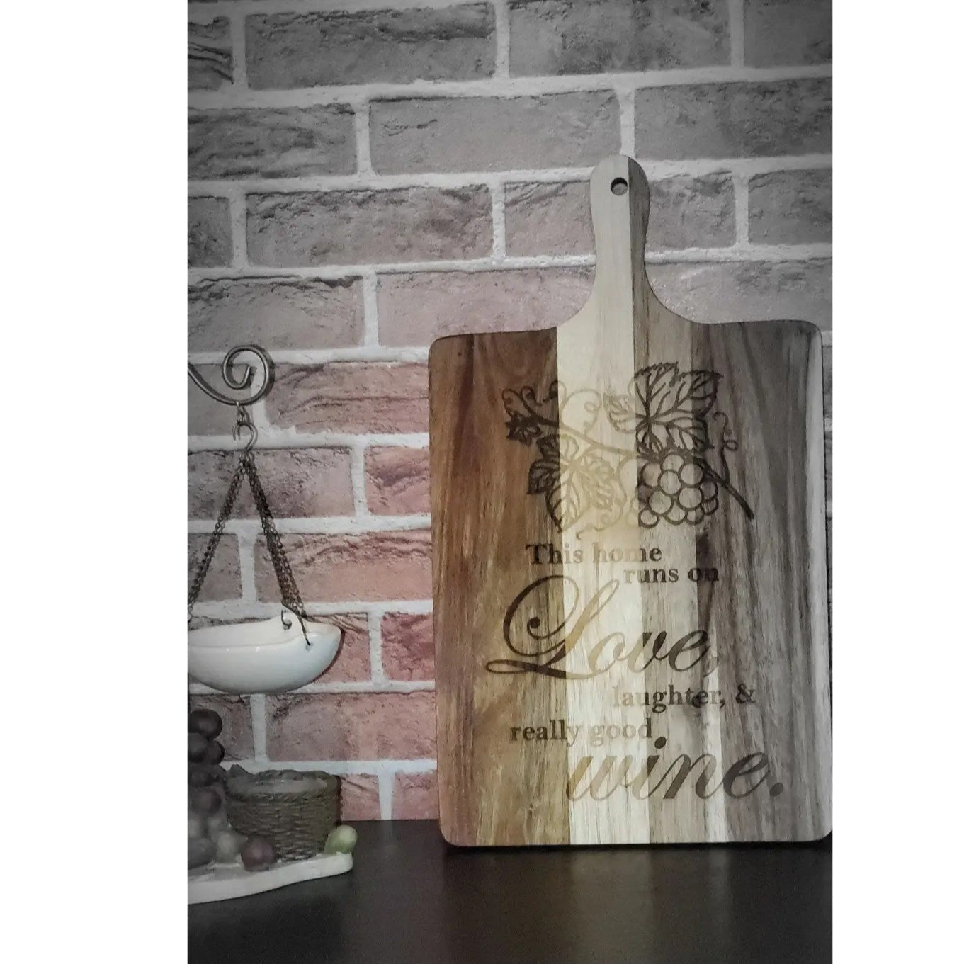Acacia Wood Cutting Board – 16" x 9" (One of a Kind)