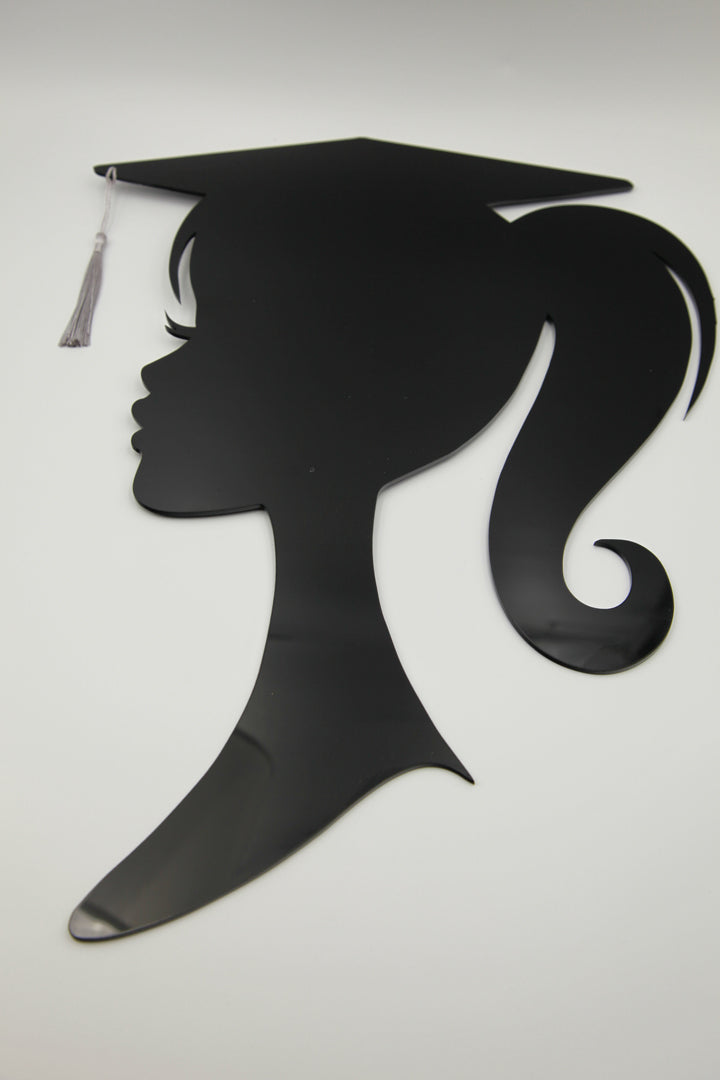 Elegant Graduation Silhouette – Acrylic Cutout