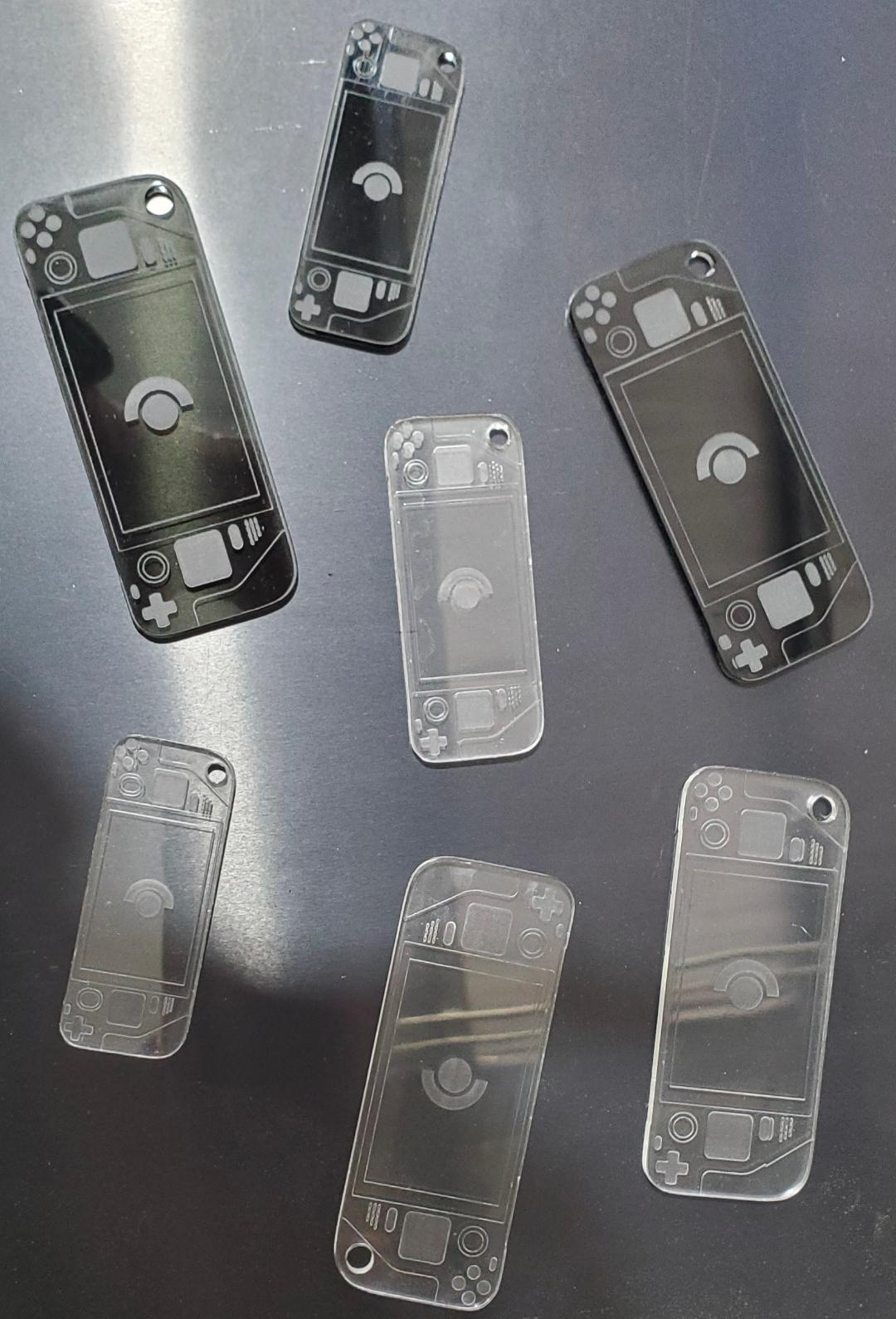 Steam Deck Acrylic Keychain – Custom Engraved Gamer Gift