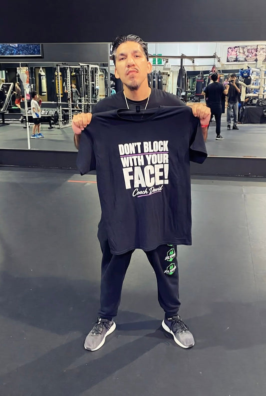 Coach Davidisms: "Don't Block With Your Face" Tee — Founding Edition