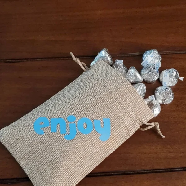 Enjoy Burlap Goodie Bags